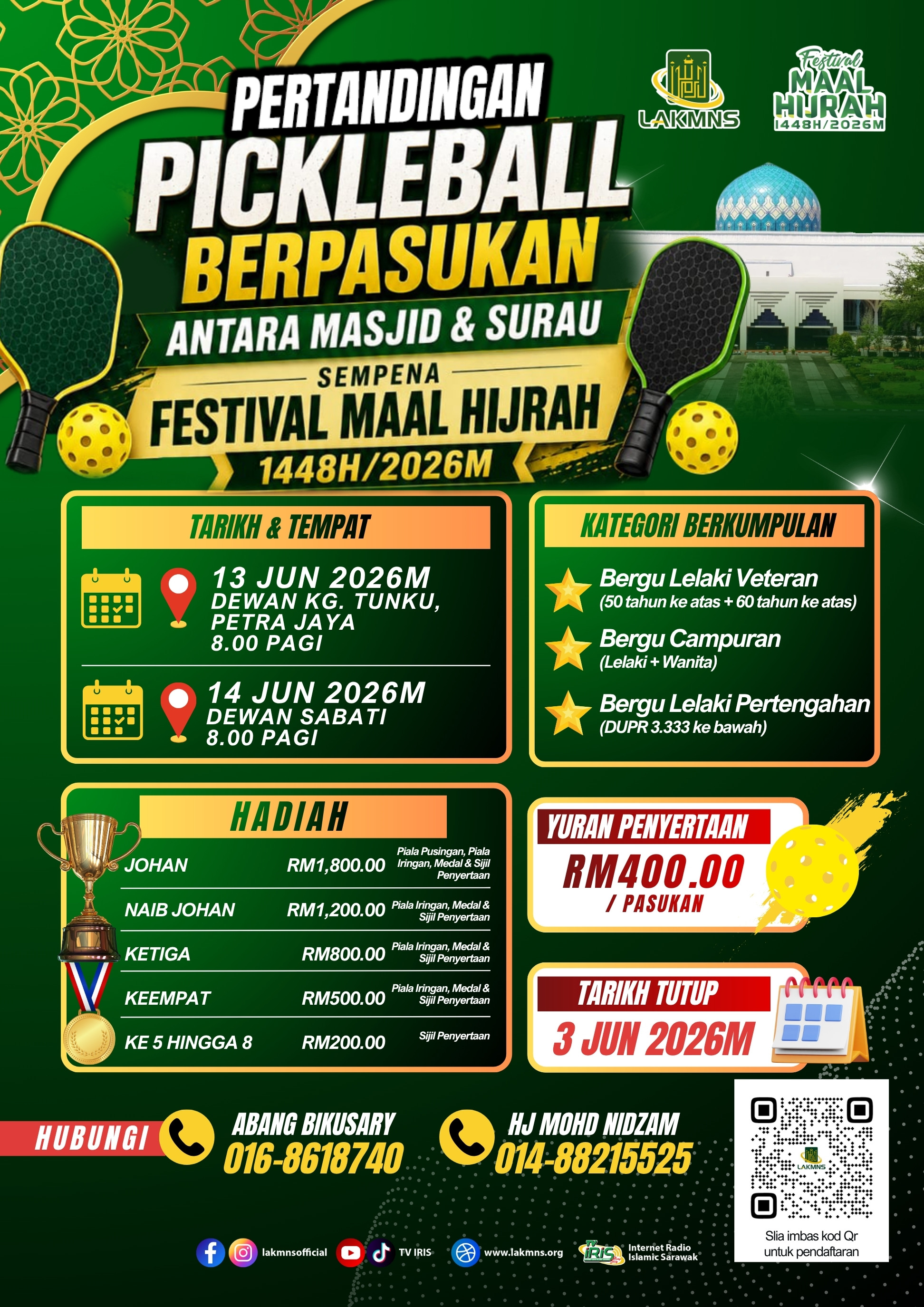 Pertandingan pickleball